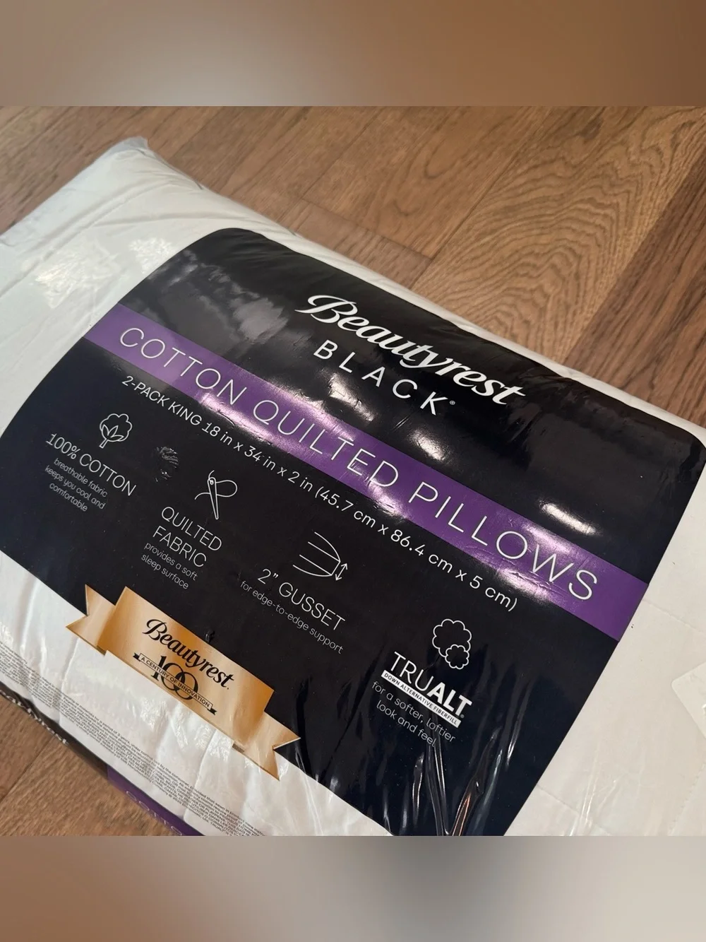 🎉LAST CHANCE🎉BEAUTYREST‎ BLACK 2pk Luxurious Down Alternative Pillows